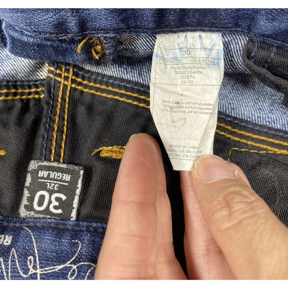 Quiksilver Reese Forbes Jeans Men 30 x 32 R Blue Wash Straight Leg - Picture 10 of 15